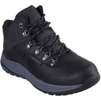 SKECHERS Meroe Pikeman Stiefelette, Black Leather/Synthetic, 46 EU