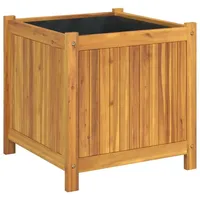 VidaXL Pflanzkübel mit Einlage 50x50x50 cm Massivholz Akazie