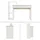 ML-Design Schreibtisch mit Regal Weiß Tischplatte in Sonoma-Eiche 110x72x40 cm