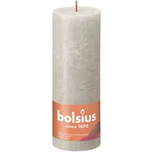 Bolsius Rustik Stumpenkerze 19 x 6.8 cm sandgrau