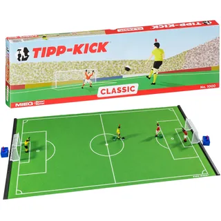 TIPP-KICK Spiel Classic Tischfußball-Set Das Original - Fußball-Spiel mit Spielern, Torwarten, Plastik-Toren, Bällen und Spielfeld aus Filz, ideal für Einsteiger, Geschenkidee für Fans