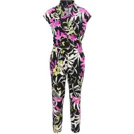 Betty Barclay Damen Jumpsuit mit Eingrifftaschen 40, Black/Khaki - 40W