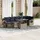 vidaXL Gartensofa-Set 8-tlg. grau Polyrattan