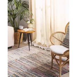 Beliani Mersin Kurzflorteppich 140 x 200 cm Mehrfarbig