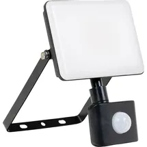 LUXULA LED Außenstrahler Aluminium 20 W 4000 K 2000 lm inkl. Bewegungsmelder schwarz
