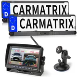 CARMATRIX Einparkhilfe DUO Solar 7" Monitor