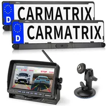 CARMATRIX Einparkhilfe DUO Solar 7" Monitor
