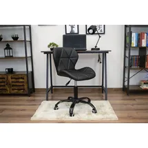 home collective Drehstuhl Leder Schwarz