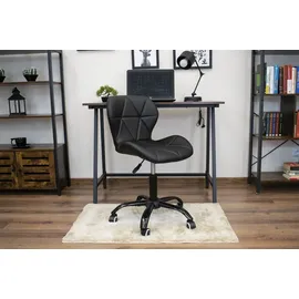 home collective Drehstuhl Leder Schwarz