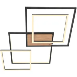 Novel LED-Deckenleuchte POWER WOOD - L/B/H ca. 67,00x58,00x6,00