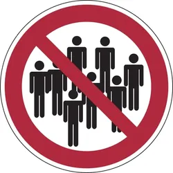 Verbotszeichen, Personengruppen verboten, Folie, praxisbewährt - 200 mm Folie selbstklebend