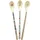 Rice Latte Melaminlöffel Löffel Flower Blumen Print 6er Set