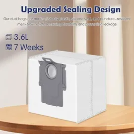 Spofan 12 Stück Staubbeutel für Roborock Q10 S5+/X5+/Q7 L5+/M5+/S8+/S8 Pro Ultra/S7 MaxV Ultra/Q7 Max+/Q8 Max+/Q5 Pro+/Q5 Max+