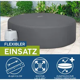 BESTWAY LAY-Z-SPA Xtras EnergySense Plus Thermo-Komplettabdeckung Ø 236 x 71 cm, rund