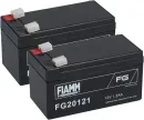 PB Akku 2x Fiamm FG20121 - 12V 1,2Ah