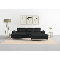 sit&more Ecksofa »Cabrio L-Form, mit Sitztiefenverstellung, Arm- und Kopfteilverstellung«, 2 Nierenkissen, Federkern, optional Bettfunktion und Stauraum