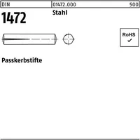 Industrial Quality Supplies DIN 1472 Passkerbstifte Stahl 5 x
