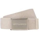 JACK & JONES Gürtel JACLondon Polyester creme/silber 105