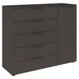 Rauch Kommode Türkommode Sideboard Kombikommode FLIPP«, (Breite 120 cm Blauer Engel, BQ - Bündnis für Qualität, Made in Germany, Wohnzimmer, Kommoden & - 5 Schubladen und Soft-Close-Funktion