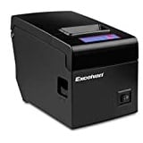 Excelvan E58 - Bluetooth Thermodrucker für Belege und Tickets (58 mm, Android, iOS, Windows, Linux, 130 mm/s, ESC/POS, USB), Schwarz