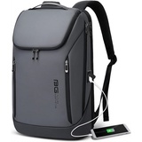 XDeer Businesstasche Business-Smart-Rucksack,Reiserucksack,Laptop-Rucksack, (15,6 Zoll) mit USB-Ladeanschluss,wasserdicht,langlebig grau