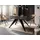WFL GROUP Ausziehtisch 80 x 76 x 160 cm schwarz