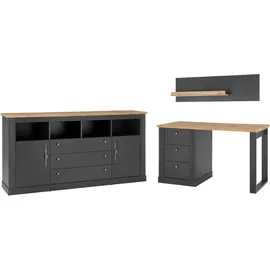 OTTO home Büromöbel-Set Westminster, im romantischen Landhausstil, exclusiv by Otto grau