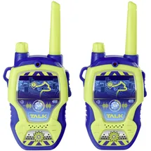 DICKIE TOYS Polizei Funkgerät, Reichweite bis 100 m Walkie Talkie Blau