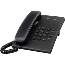 Panasonic KX-TS500, Analoges Telefon, Kabelgebundenes Mobilteil, Schwarz