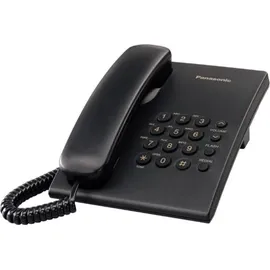 Panasonic KX-TS500, Analoges Telefon, Kabelgebundenes Mobilteil, Schwarz