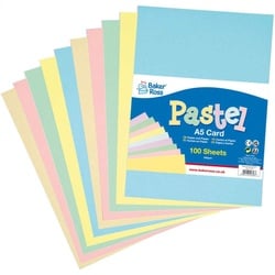 Pastell-Pappe in A5  (pro Set 100) Bastelbedarf Pappe & Papier