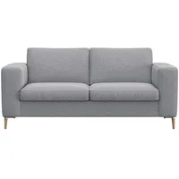 2-Sitzer FLEXLUX "Fiore Designsofa, bequem und komfortabel durch hochwertigen Sitzaufbau", beige (sandy beige), B:164cm H:85cm T:92cm, 100% Polyester, Sofas, breite Armlehnen, Kaltschaum, Füße Alu+ Eiche