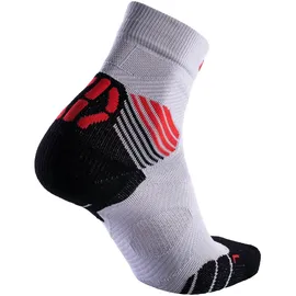 Uyn Run Trail Challenge Laufsocken mit Cool-Air-Flow Technologie aus Natex Herren pearl grey/red 35-38