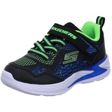 SKECHERS Jungen Erupters Iii Derlo Sneaker, Black Mesh Synthetic Blue Lime Trim, 28 EU - 28 EU