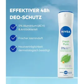 NIVEA Deodorant Fresh Pure Spray 6 x 150 ml