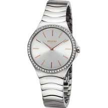 REGENT Damen Armbanduhr Analog silber UR2252811