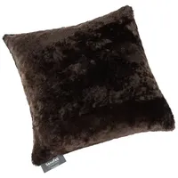 Sanofell by Werner Christ Lammfell-Kissenbezug Salto FL – Lodengrün/Dunkelbraun,