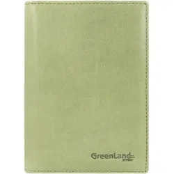 Greenland Nature Soft Colour Reisepassetui RFID Leder 12 cm pistazie