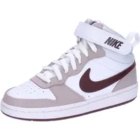 Nike Kinder Sneaker Court Borough Mid 2 (GS) - White/Burgundy Crush-Plat