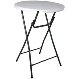 Saro Stehtisch Barbados 80 x 80 x 110 cm Weiß