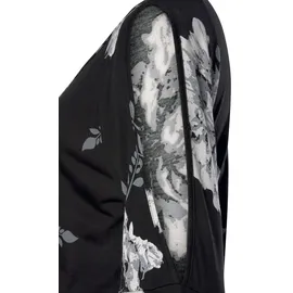 LASCANA Maxikleid Blumenprint Schwarz/Weiß 46