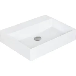 Waschtisch Elayla (Ausführung: Waschtisch Elayla 350x130x350mm ohne Hahnloch Keramik weiß)
