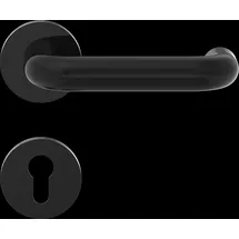 Hörmann FS Drückergarnitur D-110 Rosette PZ, Gleitlager Polyamid schwarz