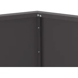 vidaXL Pflanzkübel 100 x 100 x 80 cm Schwarz