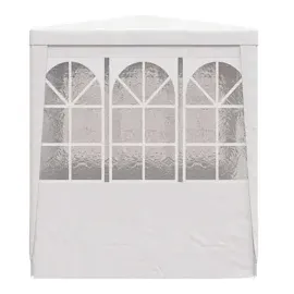 vidaXL Profi-Partyzelt 2 x 2 m inkl. 4 Seitenteile Weiß