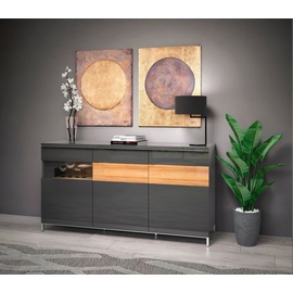 Places of Style Sideboard »Onyx«, mit Soft-Close-Funktion grau