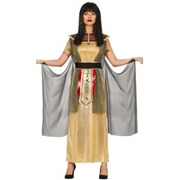 Fiestas GUiRCA Goldenes Cleopatra Kostüm Damen - Größe M 38 – 40 - Ägyptische Königin Kostüm Erwachsene - Pharao Göttin Kostüm Damen Karneval, Ägypterin Fasching Kostüm Frauen, Kleopatra Kleid