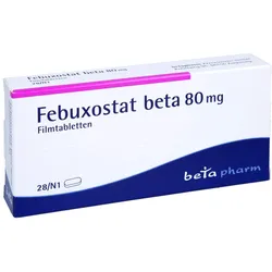 Febuxostat beta 80 mg Filmtabletten 28 St