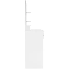 ML-Design Schminktisch Mit Spiegel, Frisiertisch Mit Schublade, 90 X 38 X 138 Cm, Weiß, Modern, Frisierkommode, Schminkkommode, Make-up Tisch, Schminktischset, Kosmetiktisch Mit Unterschrank