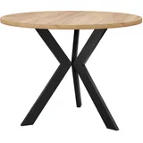 Mirjan24 Couchtisch Braun, Metall, Rund, 67x50x67 cm, Wohnzimmer, Wohnzimmertische, Couchtische